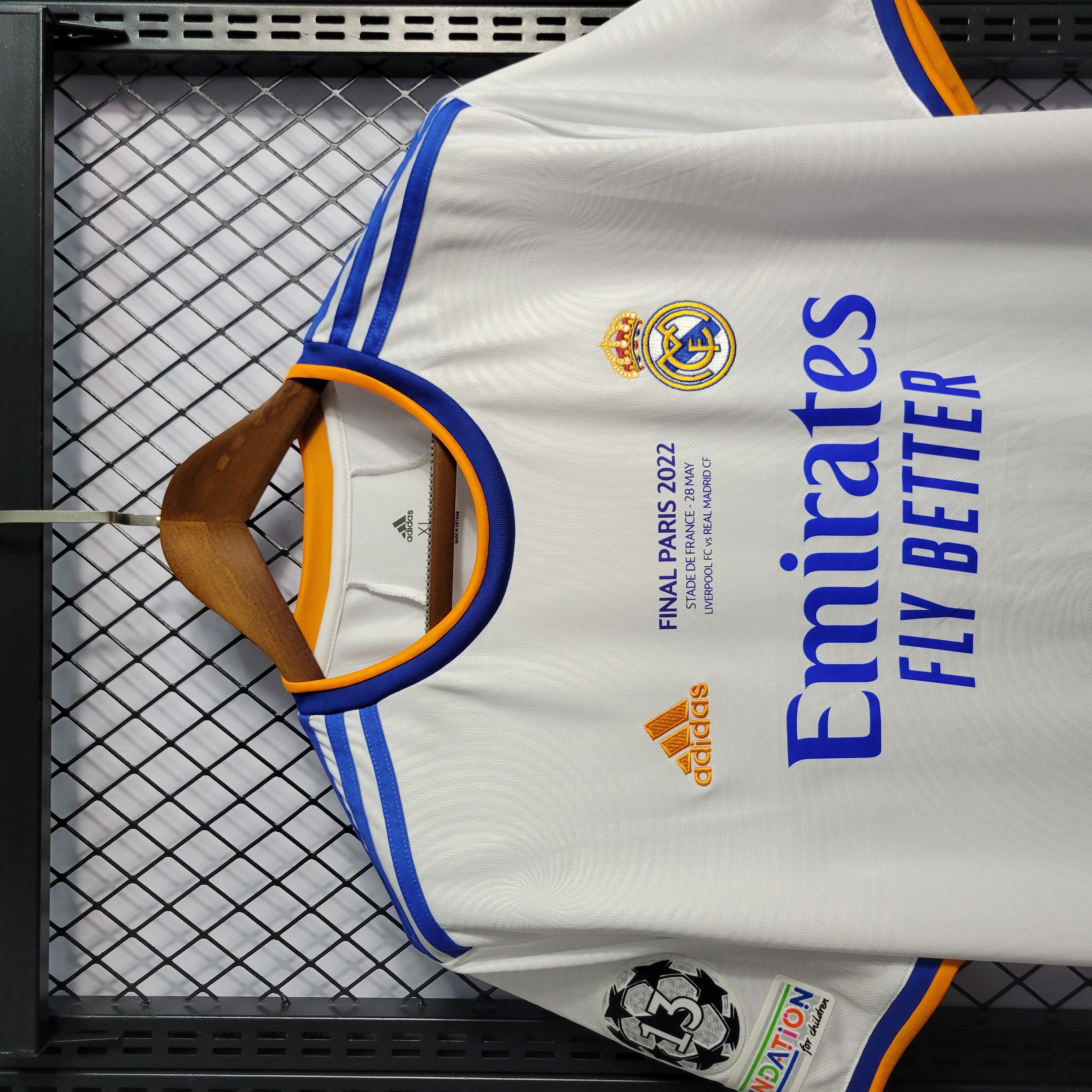 Retro Real Madrid 21-22 Home Stadium Jersey - Champions League Final - SOCCERDEALSHOP