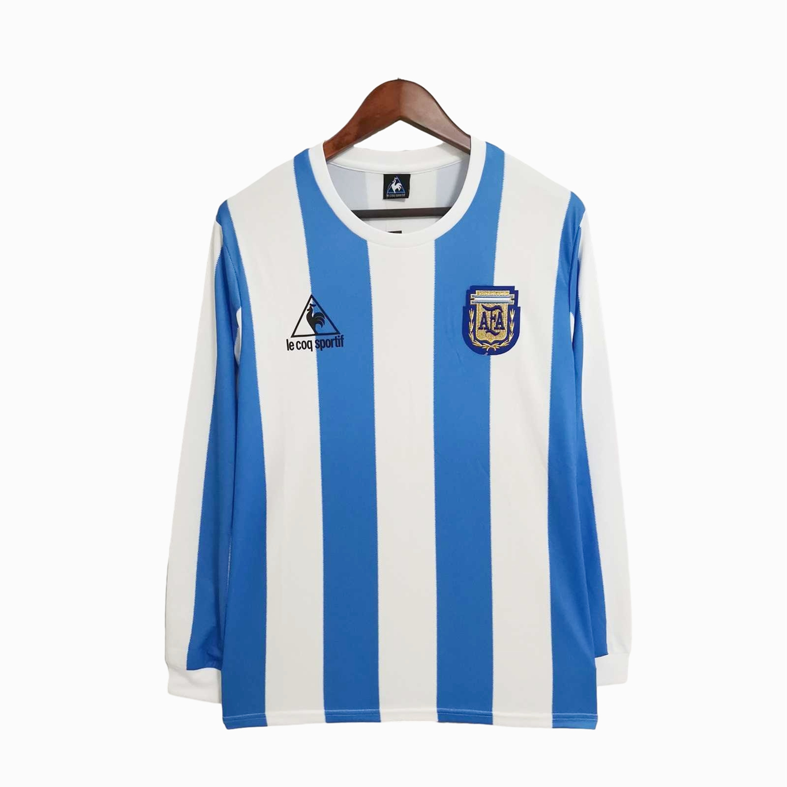 Retro Argentina 1986 Home Stadium Long Sleeve Jersey - SOCCERDEALSHOP