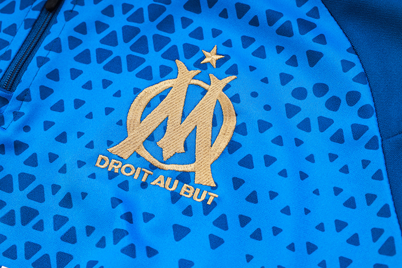 Marseille 23-24 Long Sleeve Training Set -Blue - SOCCERDEALSHOP