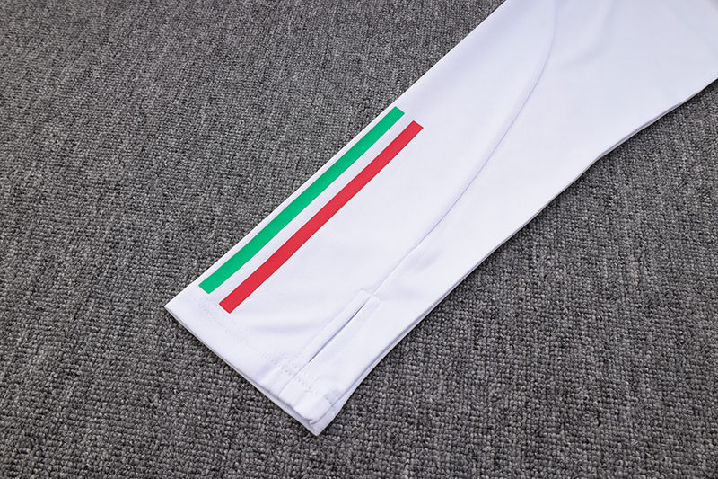 Manchester United 23-24 Kids Long Sleeve Training Set White and Red - SOCCERDEALSHOP