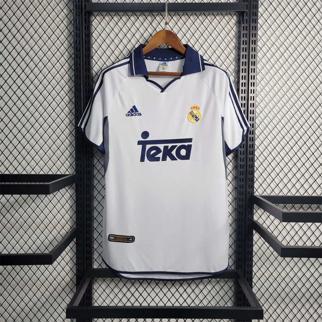 Retro Real Madrid 00-01 Home Stadium Jersey - SOCCERDEALSHOP