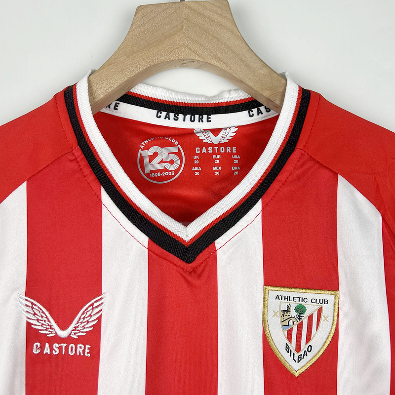 Athletic Bilbao 23-24 Home Stadium Kids Kit - SOCCERDEALSHOP