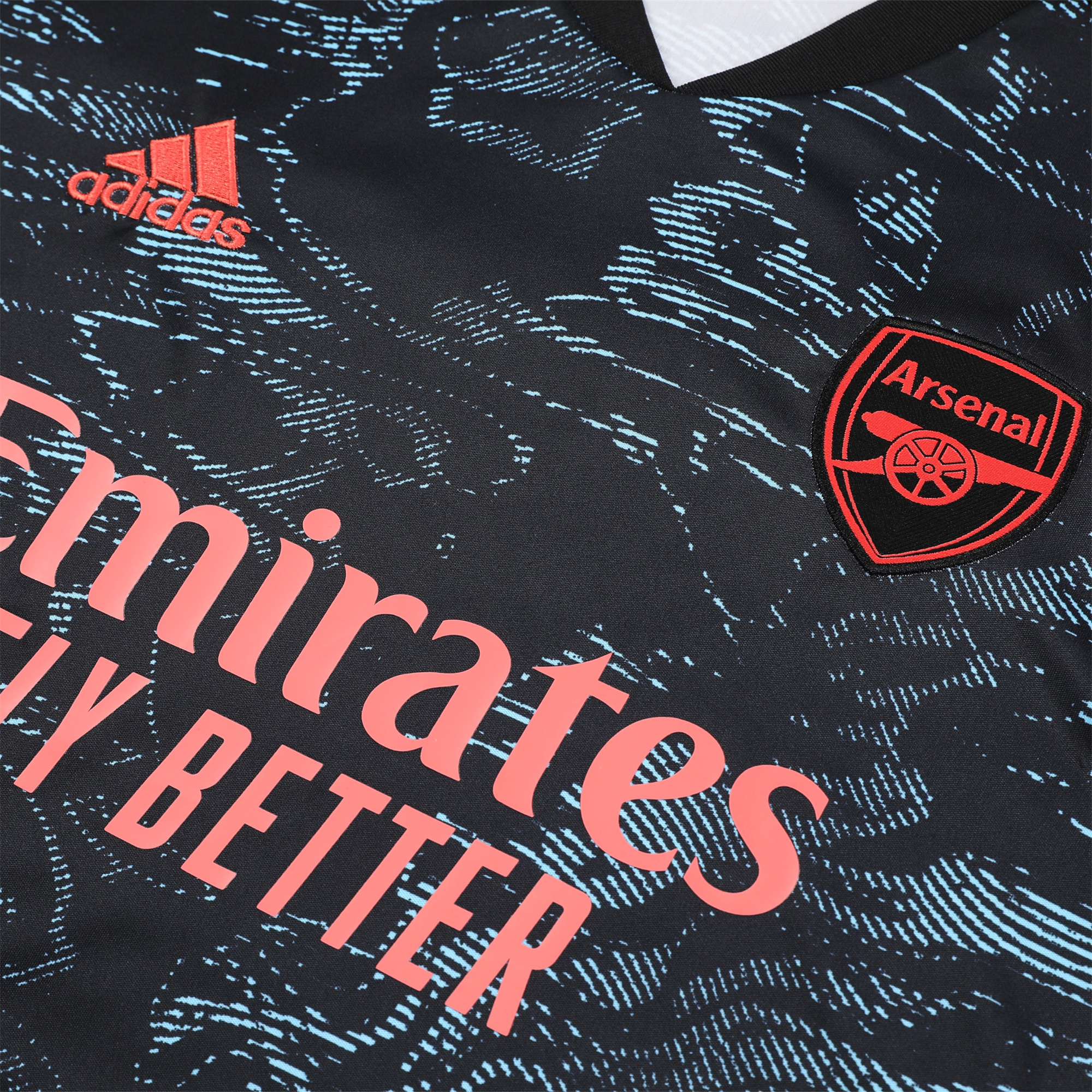 Arsenal 23-24 Short-Sleeve Training Set - Blue & Orange - SOCCERDEALSHOP