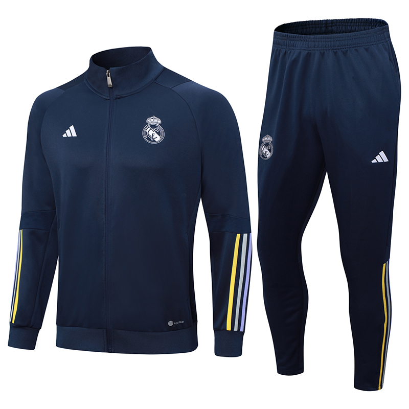 Real Madrid 23-24 Jacket Training Tracksuit - Royal Blue - SOCCERDEALSHOP