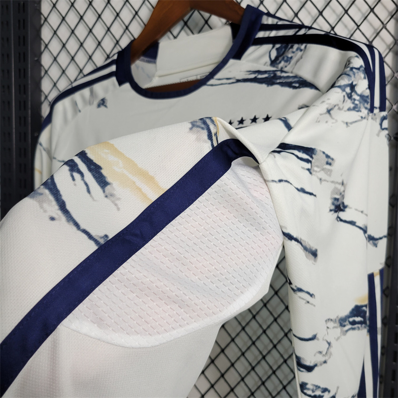 Italy 23-24 Away Long Sleeve Jersey - Fans Version - SOCCERDEALSHOP