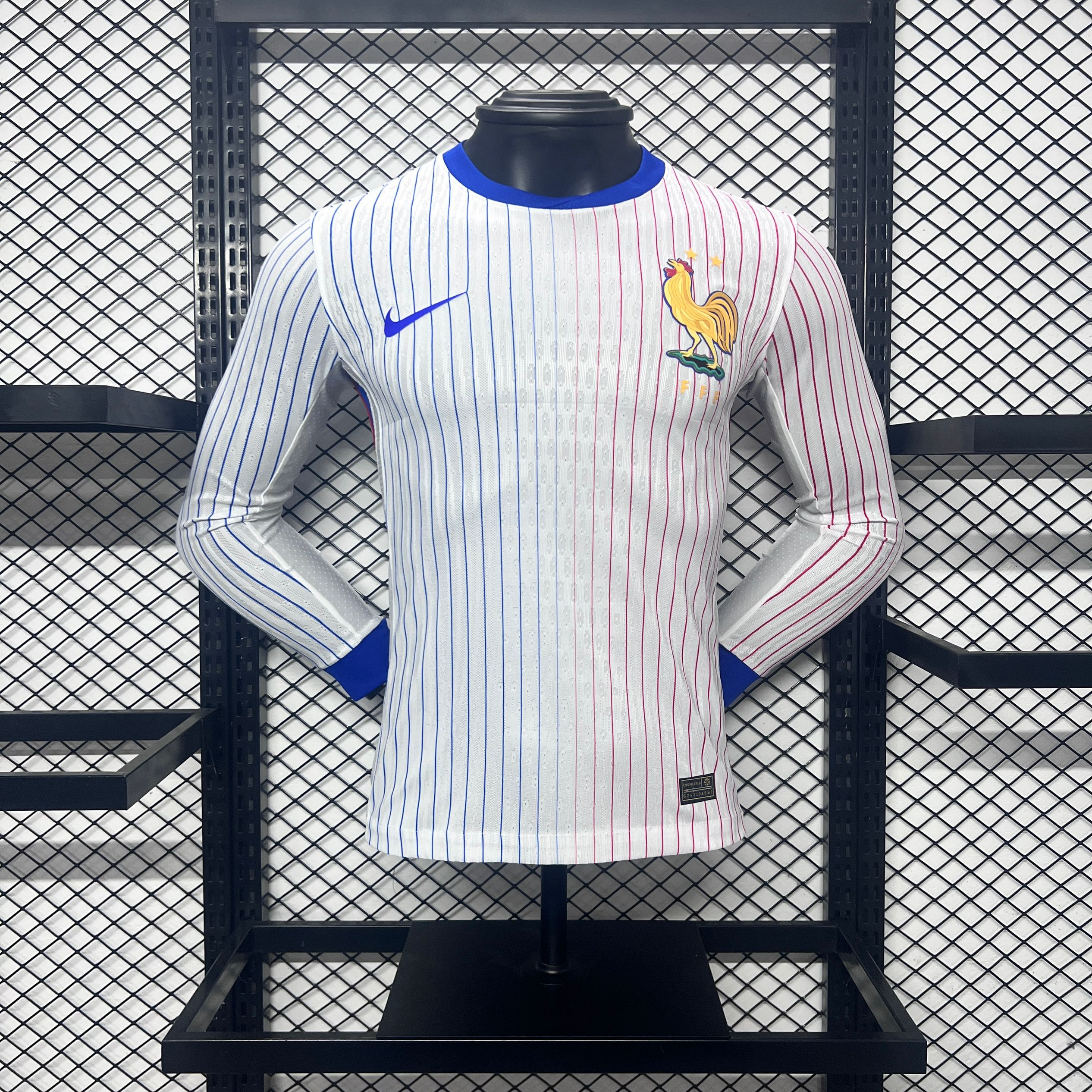France 2024 Away Long Sleeve Jersey - Player Version - SOCCERDEALSHOP