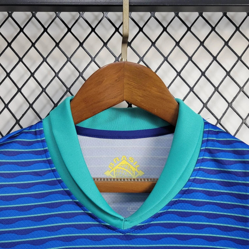 Brazil 2024 Away Stadium Kids Kit - SOCCERDEALSHOP