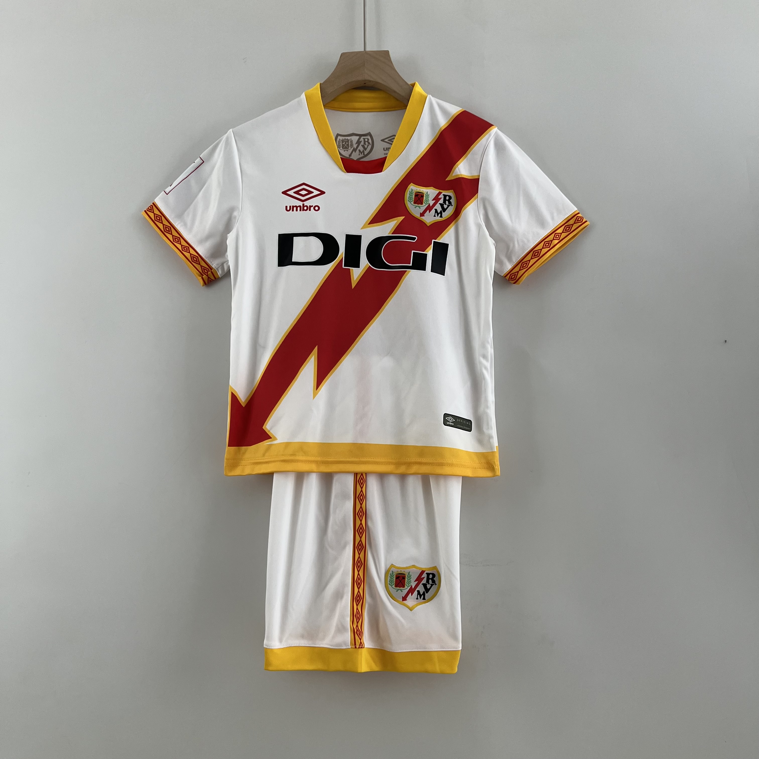 Rayo Vallecano 23-24 Home Stadium Kids Kit - SOCCERDEALSHOP
