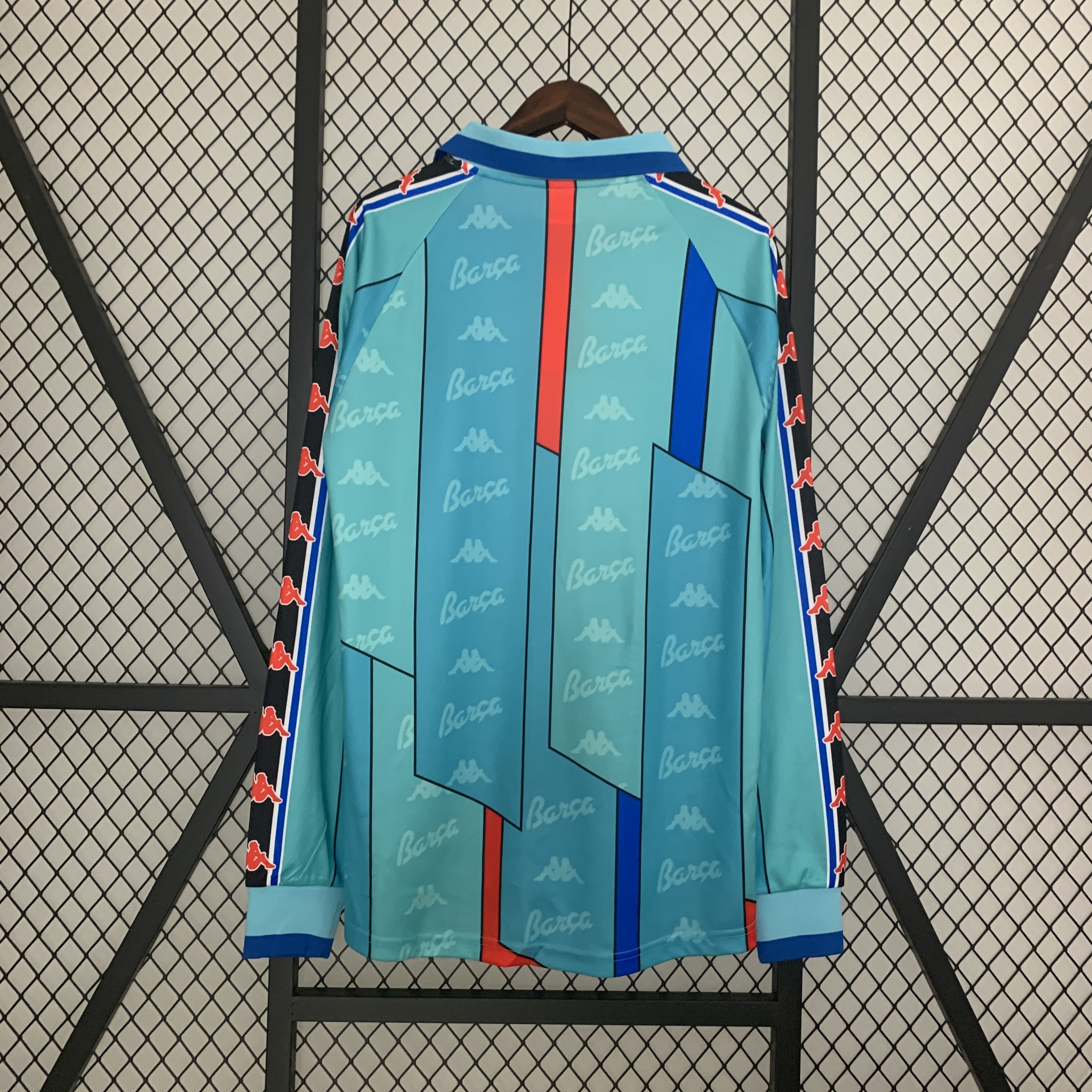 B.A.R.S.A Retro 96-97 Away Stadium Long Sleeve Jersey - SOCCERDEALSHOP