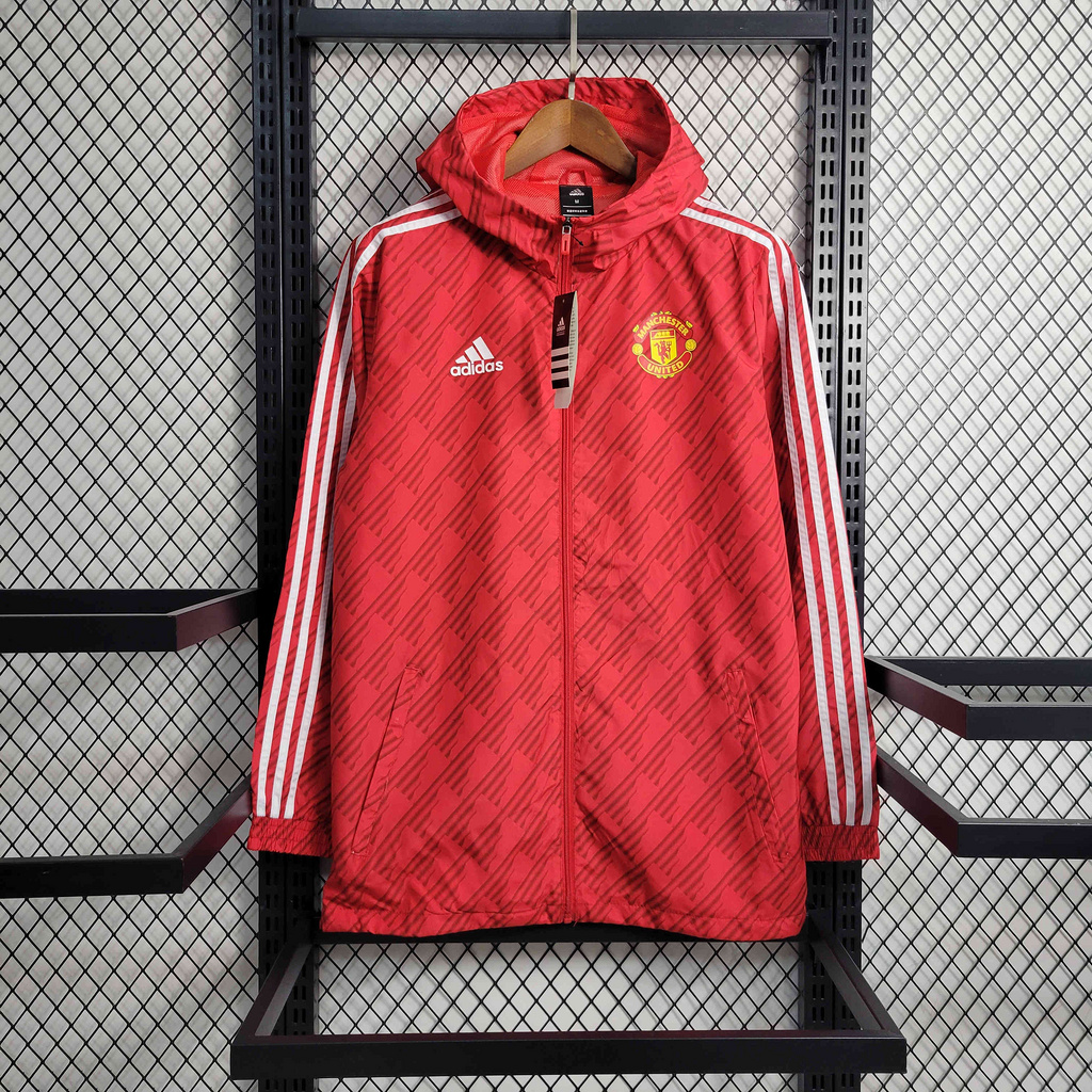 23-24 Manchester United Red Windbreaker - SOCCERDEALSHOP