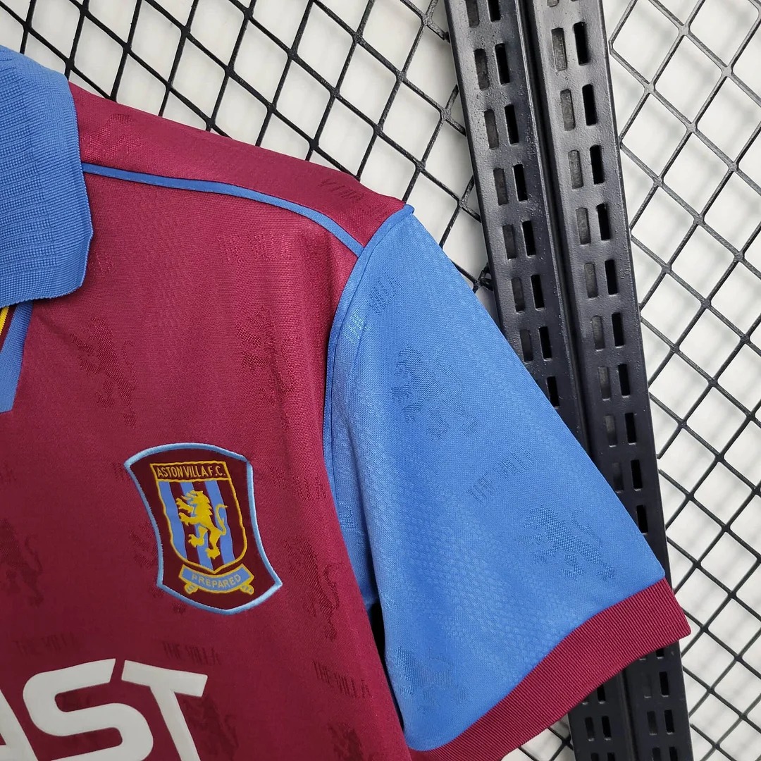 Retro Aston Villa 1995-97 Home Stadium Jersey - SOCCERDEALSHOP