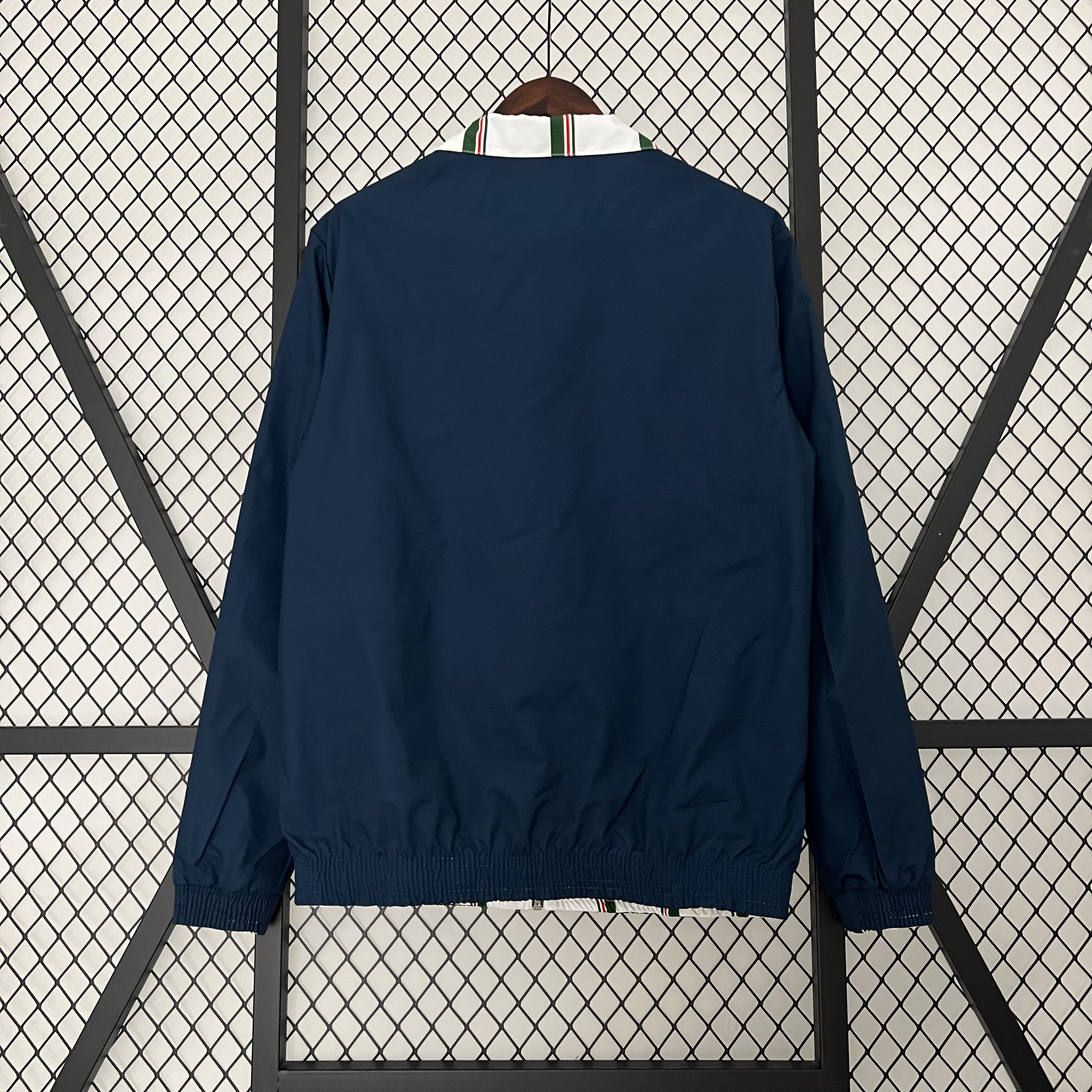 B.A.R.S.A 23-24 Player Reversible Windbreaker - White & Blue - SOCCERDEALSHOP