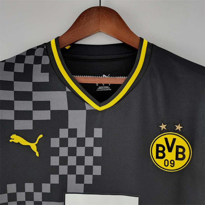 Dortmund 22/23 Away Jersey - Fans Version - SOCCERDEALSHOP