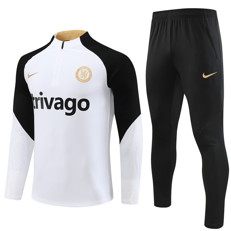 Che 23-24 Long Sleeve Training Set -White - SOCCERDEALSHOP