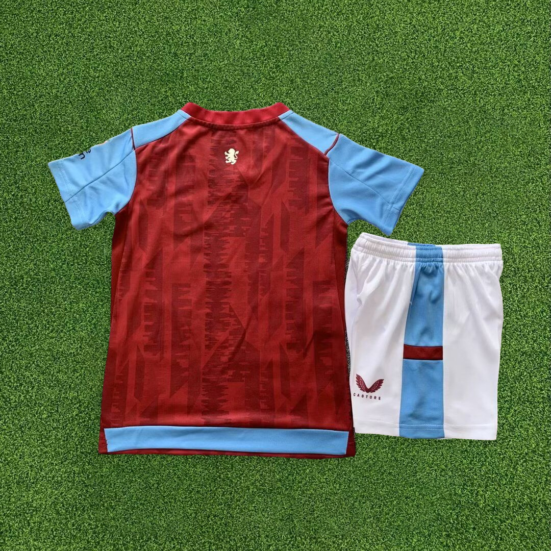 Aston Villa 23-24 Home Kids Kit - SOCCERDEALSHOP