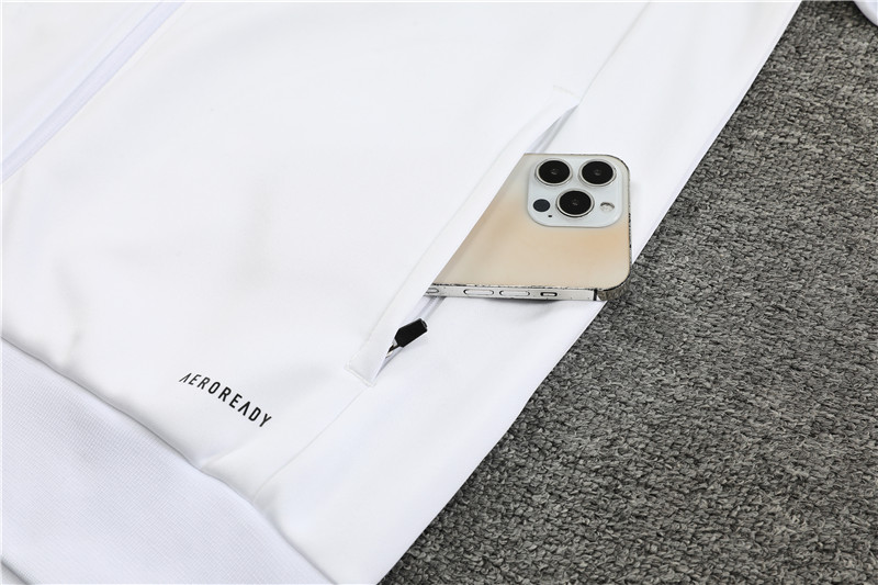 Real Madrid 23-24 Jacket Training Tracksuit - White - SOCCERDEALSHOP