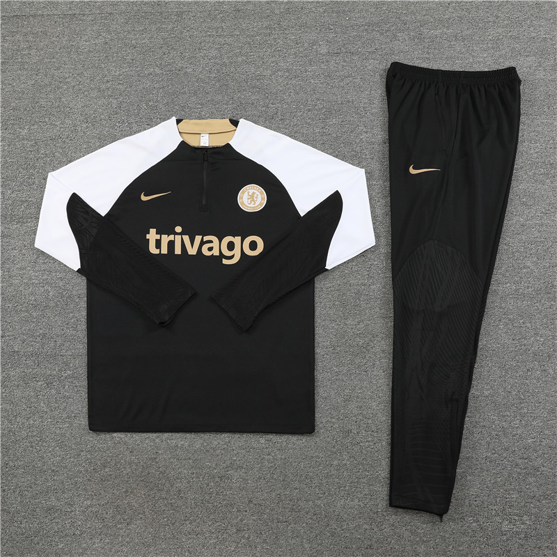 Che 23-24 Long Sleeve Training Set -Black - SOCCERDEALSHOP