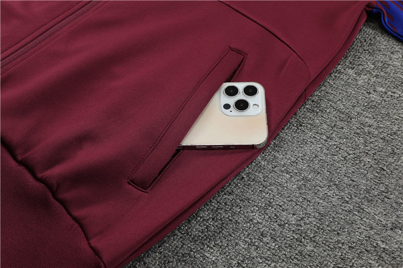 B.A.R.S.A Date 23-24 Jacket Training Tracksuit - Red - SOCCERDEALSHOP