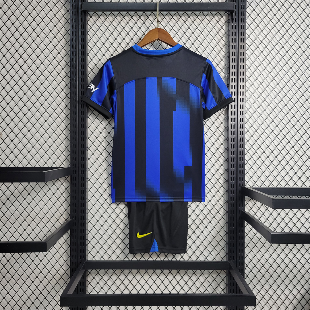 Inter Milan 23-24 Home Kids Kit - SOCCERDEALSHOP