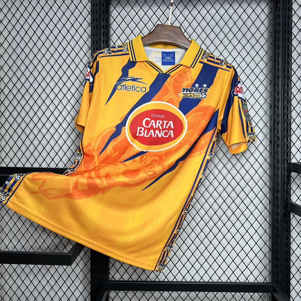Retro Tigres UANL 1997-98 Home Stadium Jersey - SOCCERDEALSHOP