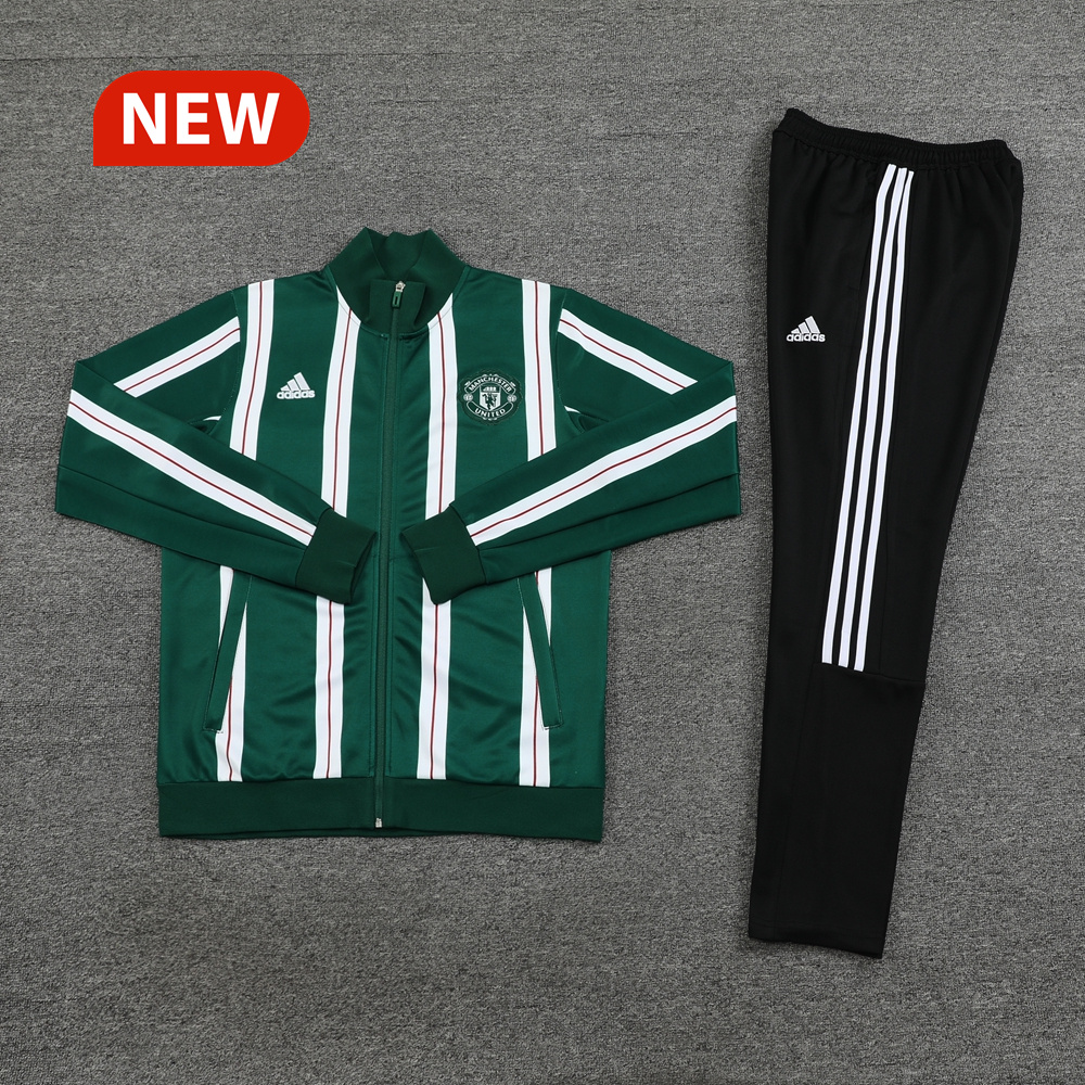 Manchester United 23-24 Jacket Training Tracksuit - Green - SOCCERDEALSHOP