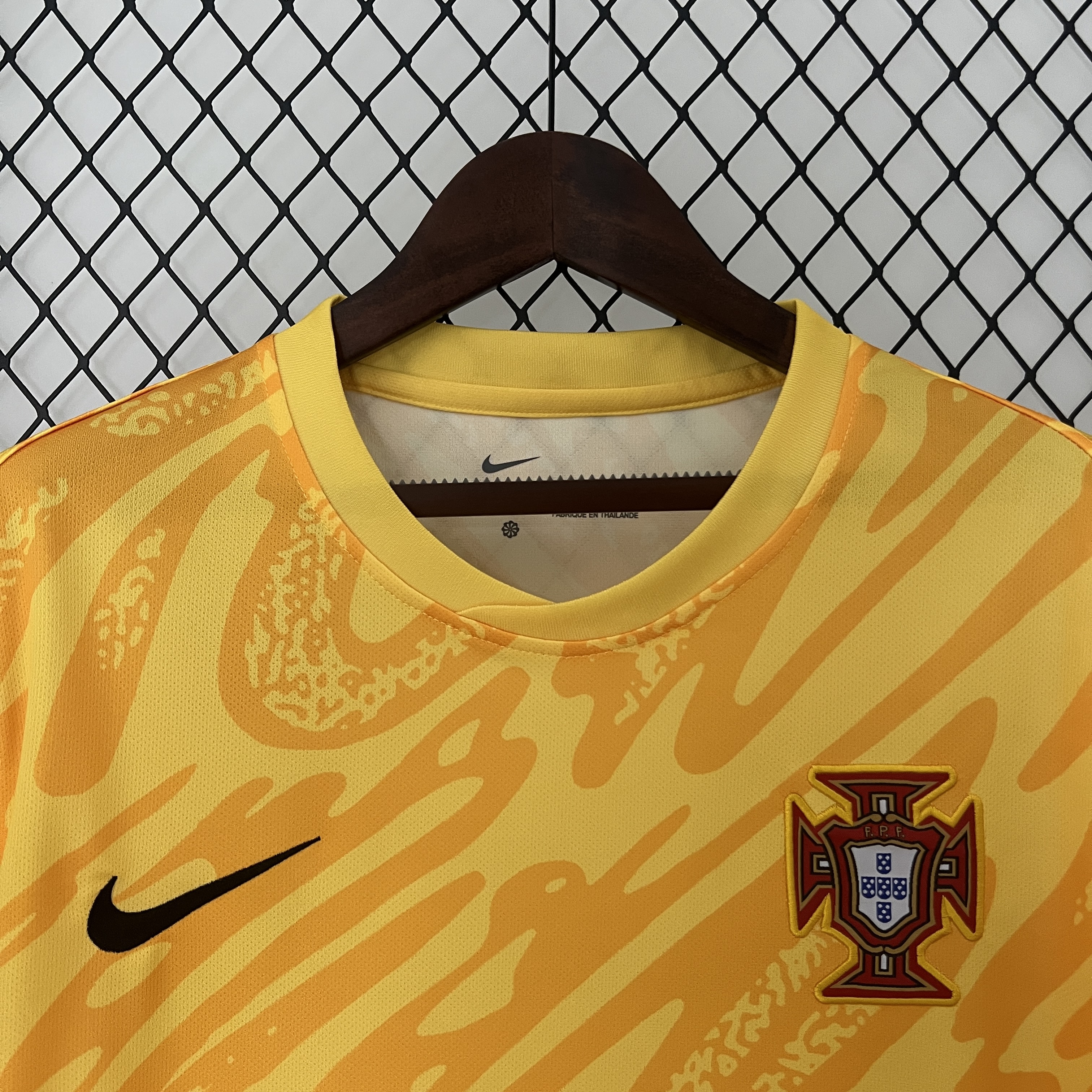 Portugal 2024 Yellow Goalkeeper Jersey - Fans Version - SOCCERDEALSHOP