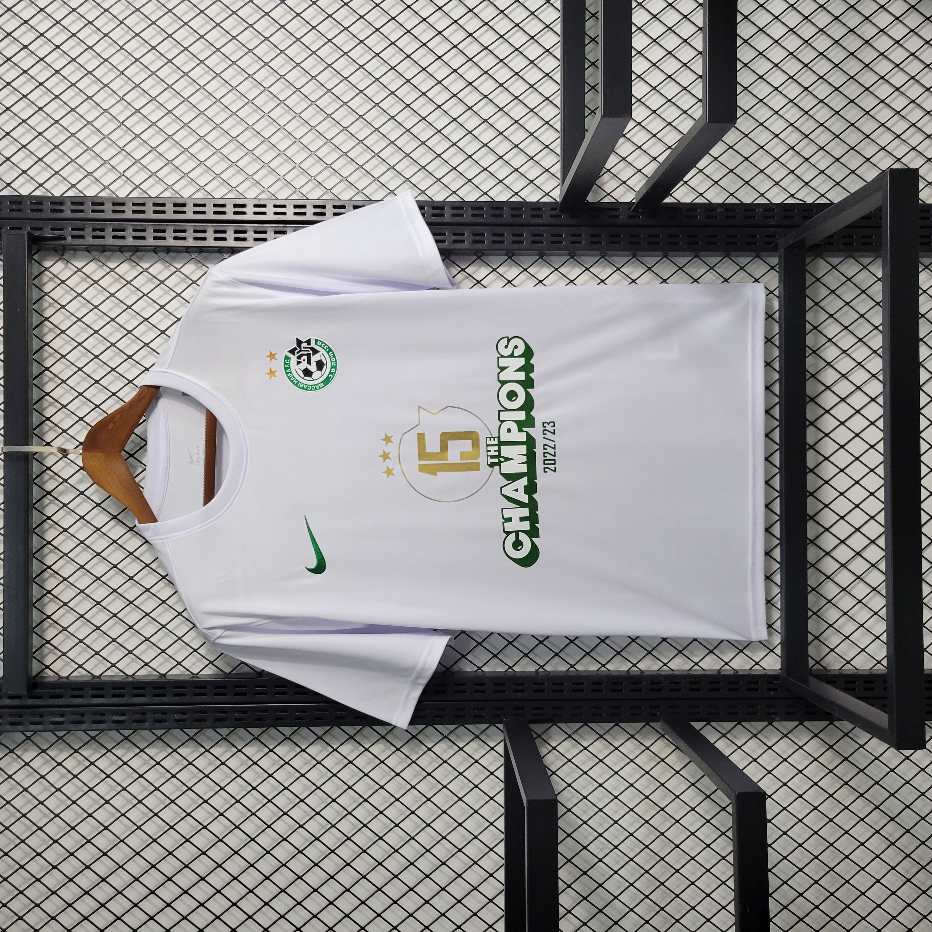 23-24 Maccabi White Champions Jersey - SOCCERDEALSHOP