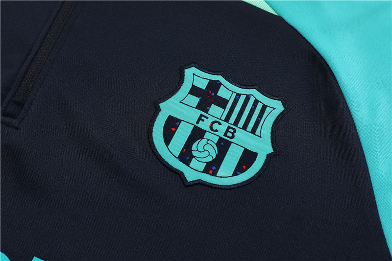 B.A.R.S.A 23-24 Kids Long Sleeve Training Set Royal Blue - SOCCERDEALSHOP