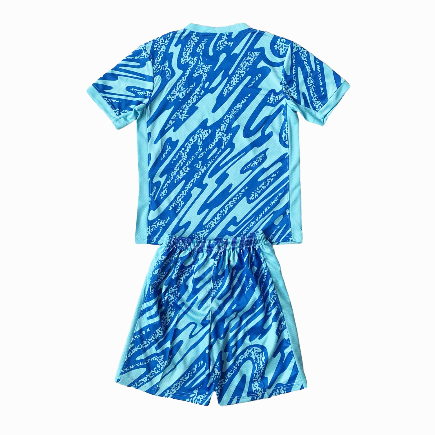 Portugal 2024 Goalkeeper Kids Kit - Lake Blue - SOCCERDEALSHOP