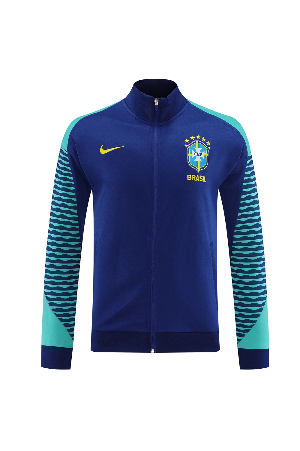 Brazil 23-24 Jacket Training Tracksuit - Blue - SOCCERDEALSHOP
