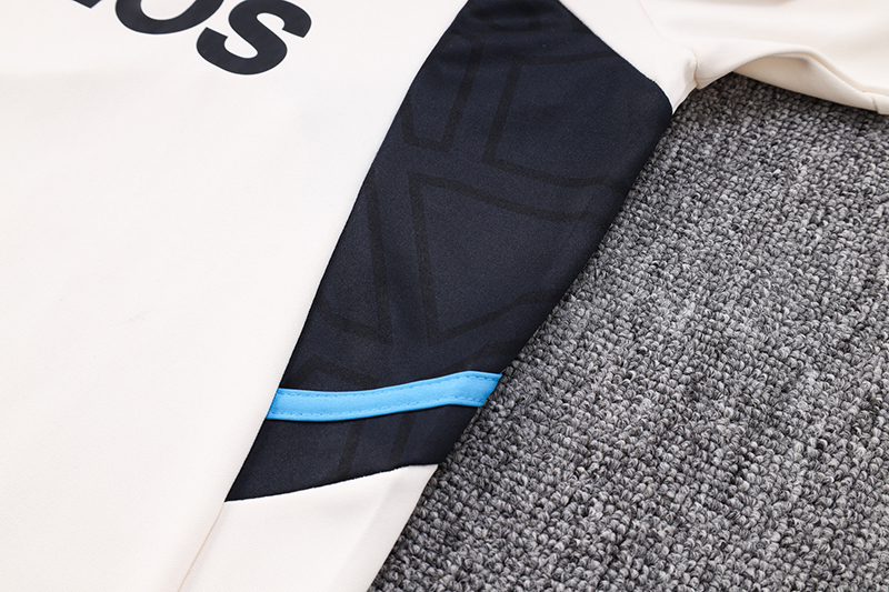 Manchester United 23-24 Kids Long Sleeve Training Set Off-White - SOCCERDEALSHOP