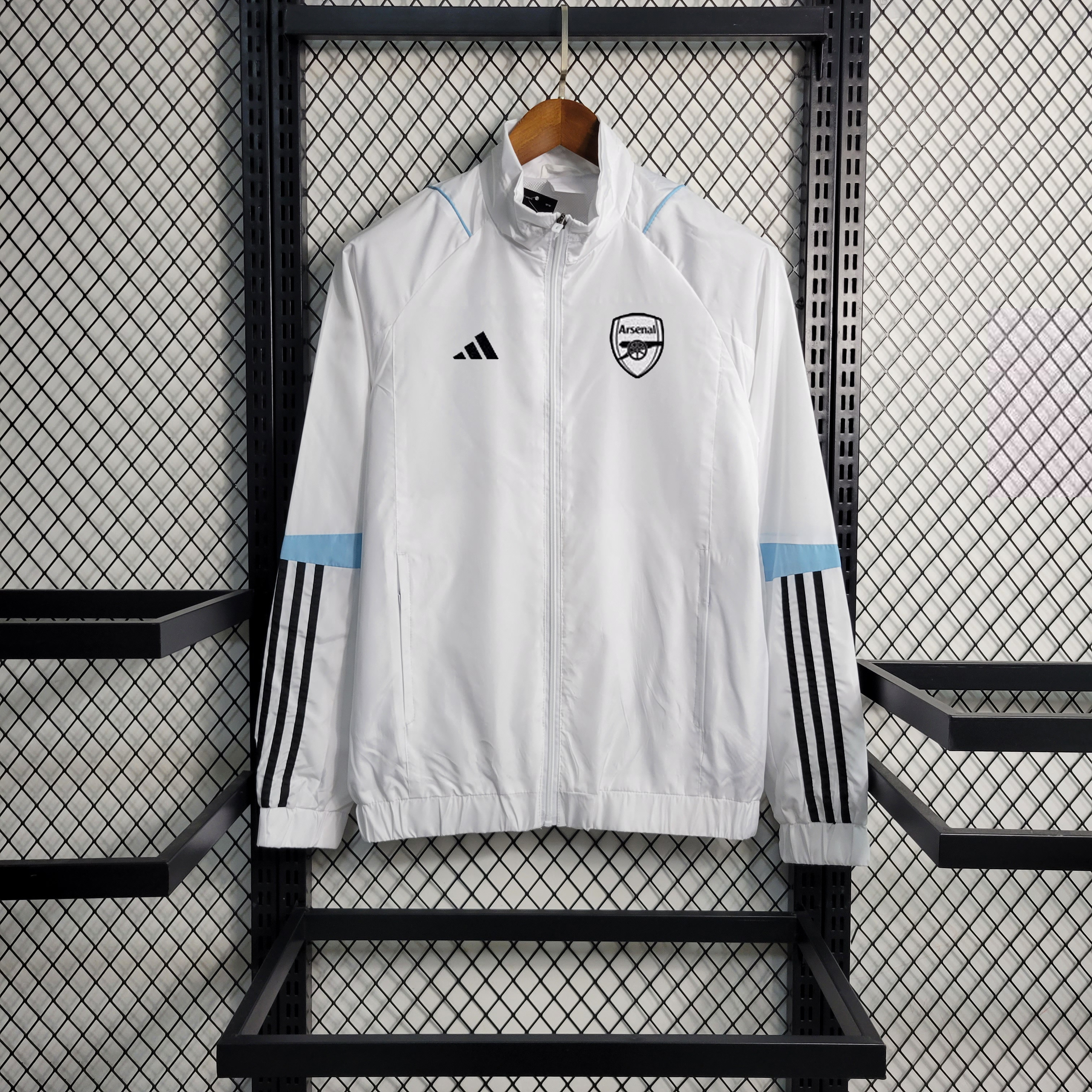 23-24 Arsenal White Windbreaker S-XXL - SOCCERDEALSHOP