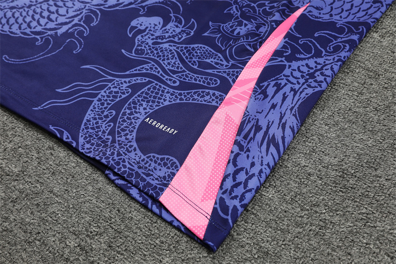 Real Madrid 24-25 Long Sleeve Training Set - Blue Dragon - SOCCERDEALSHOP