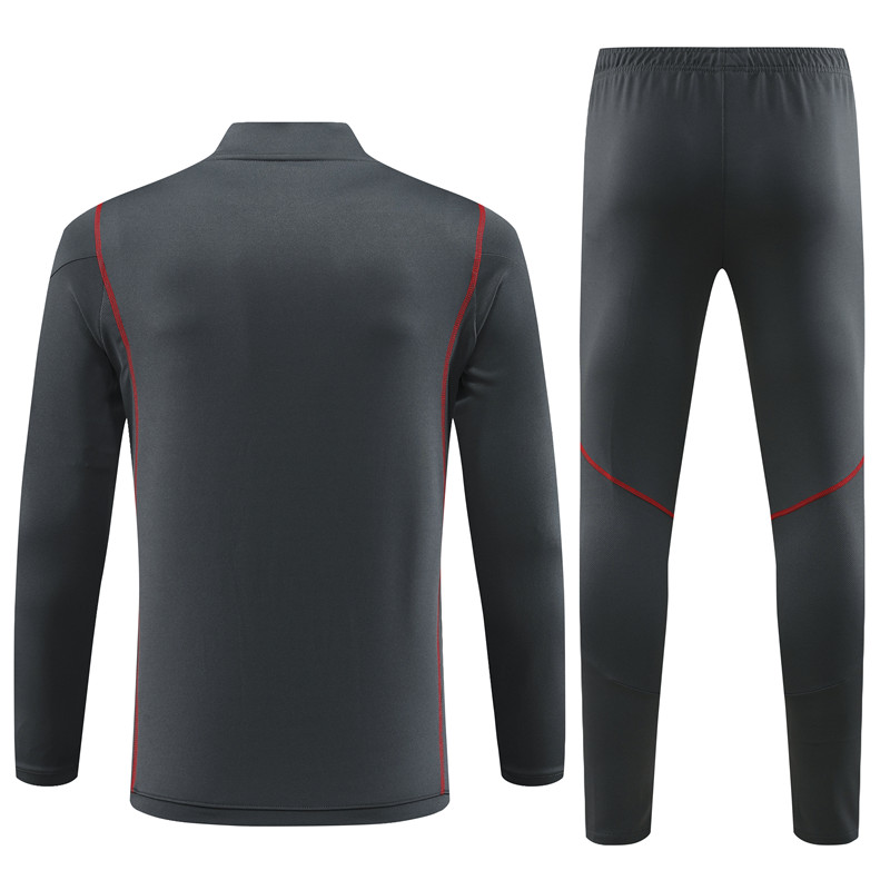 Arsenal 23-24 Long Sleeve Training Set -Dark Grey - SOCCERDEALSHOP