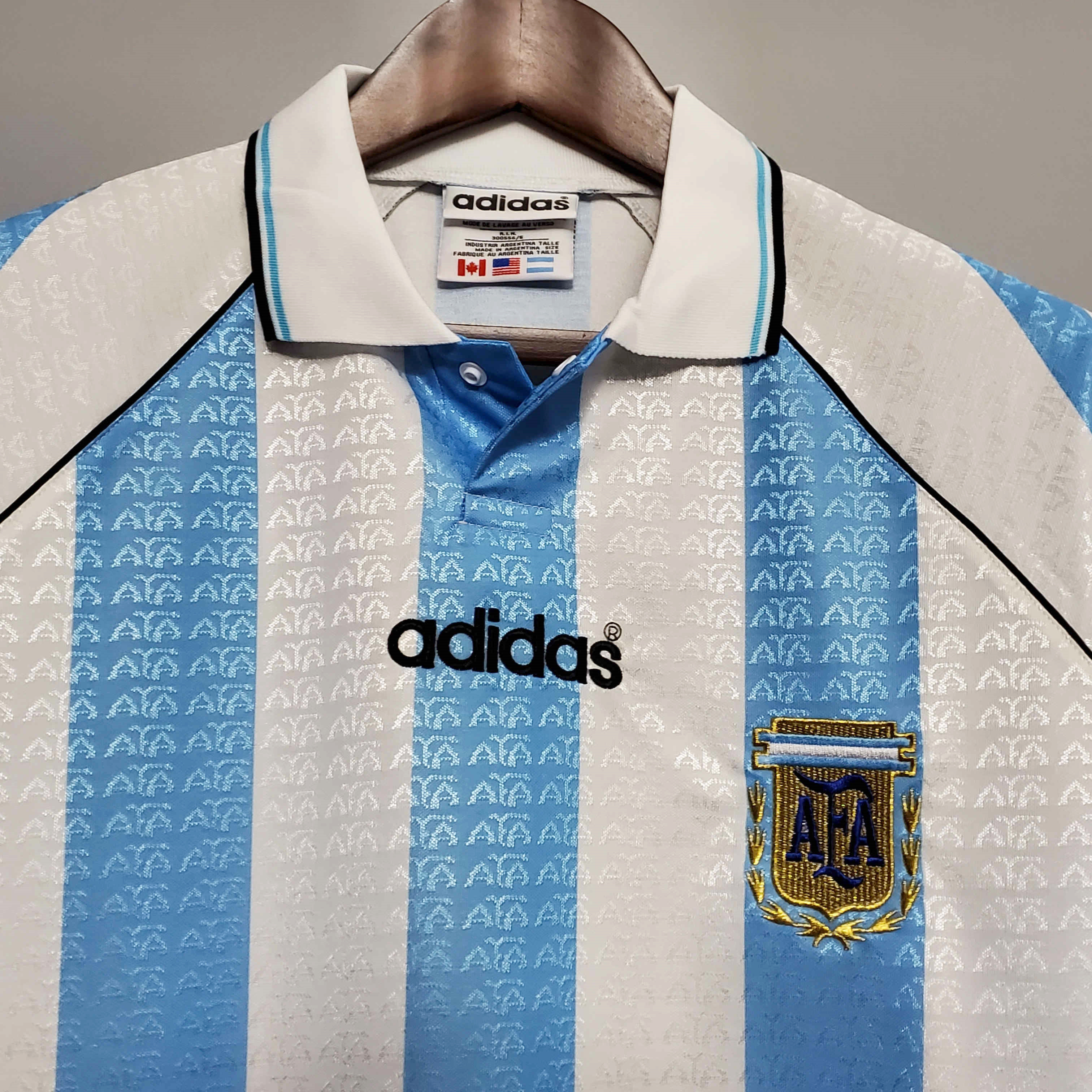 Retro Argentina 1997 Home Stadium Jersey - SOCCERDEALSHOP