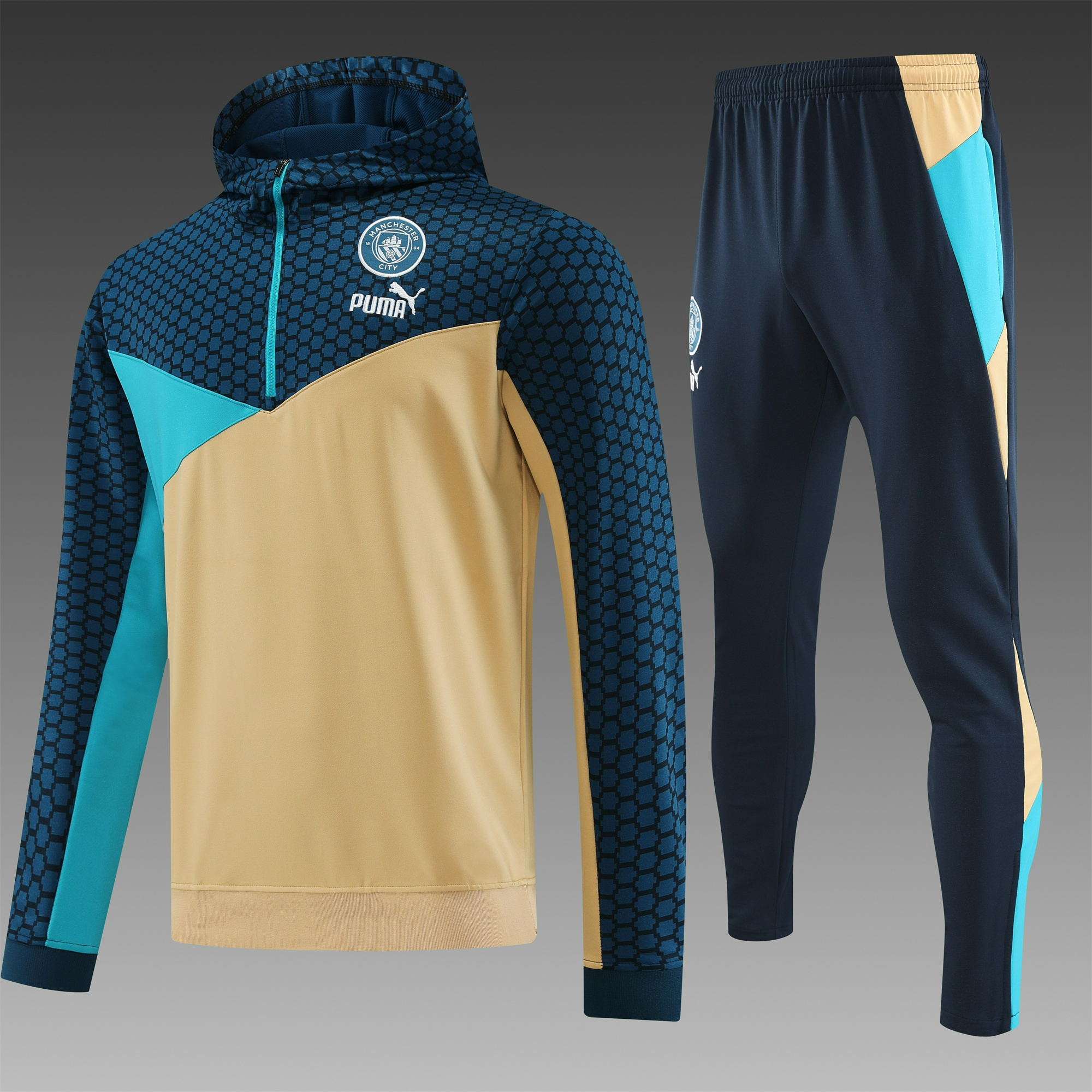 Manchester City 23-24 Men's Training Hoodie + Pants - SOCCERDEALSHOP