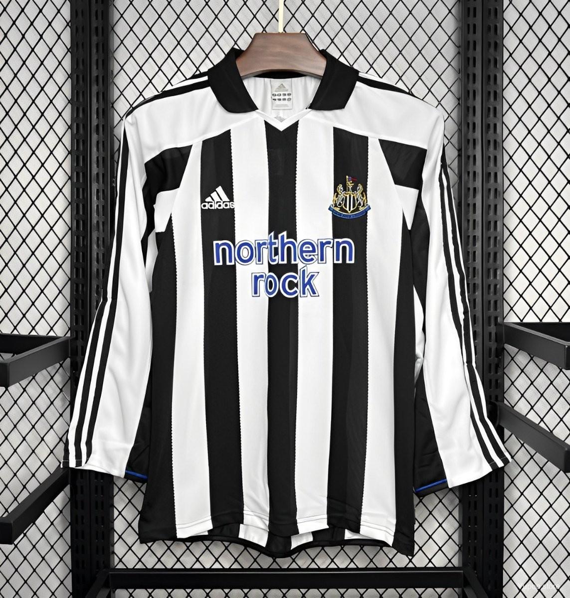 Retro Newcastle United 2003-05 Home Long Sleeve Jersey - SOCCERDEALSHOP