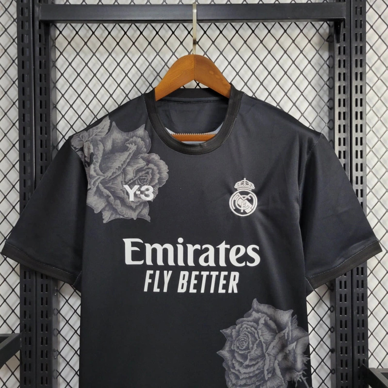 Real Madrid 23-24 Y-3 Black Special Edition Jersey - Fans Version - SOCCERDEALSHOP
