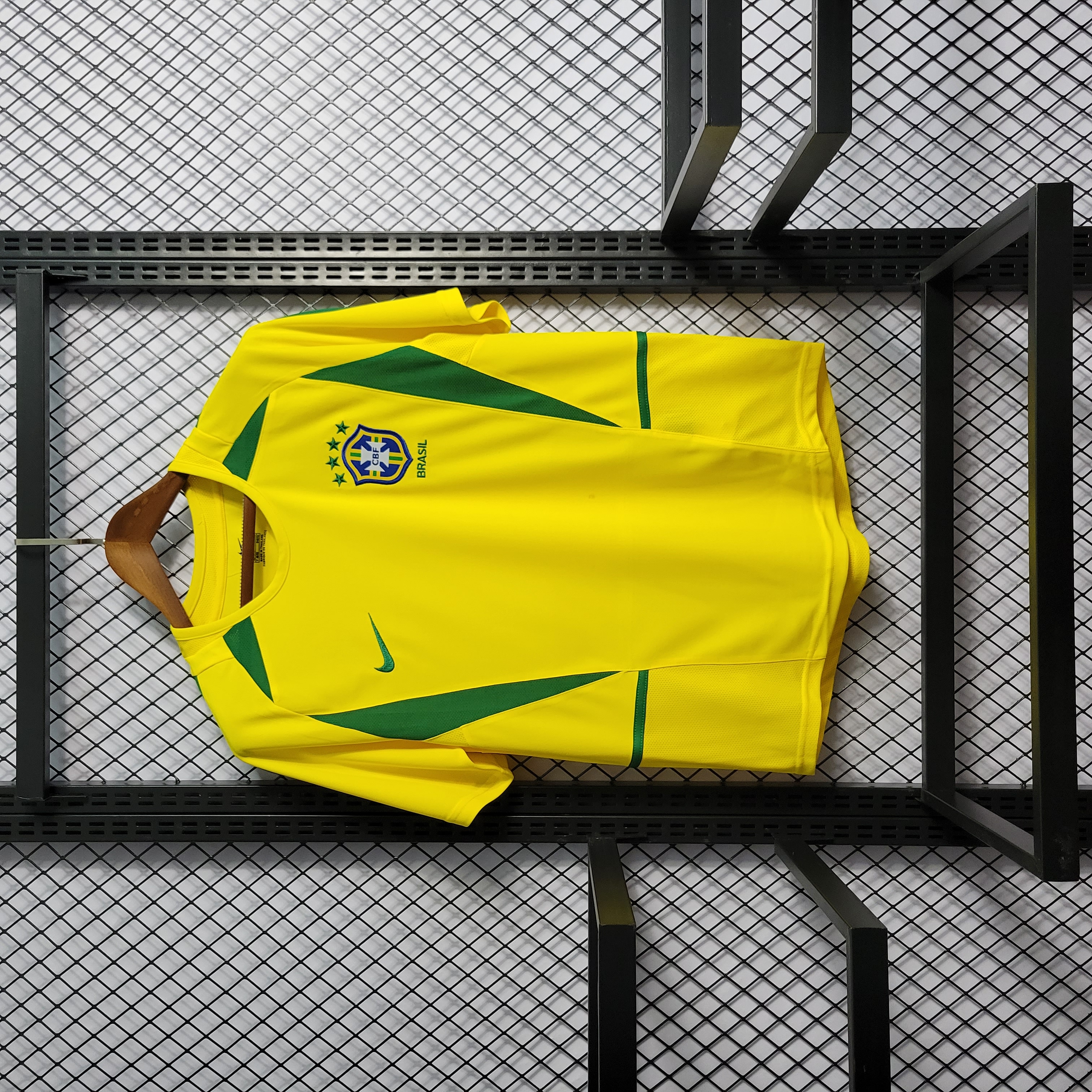 Retro Brazil 2002 Home Stadium Jersey - SOCCERDEALSHOP