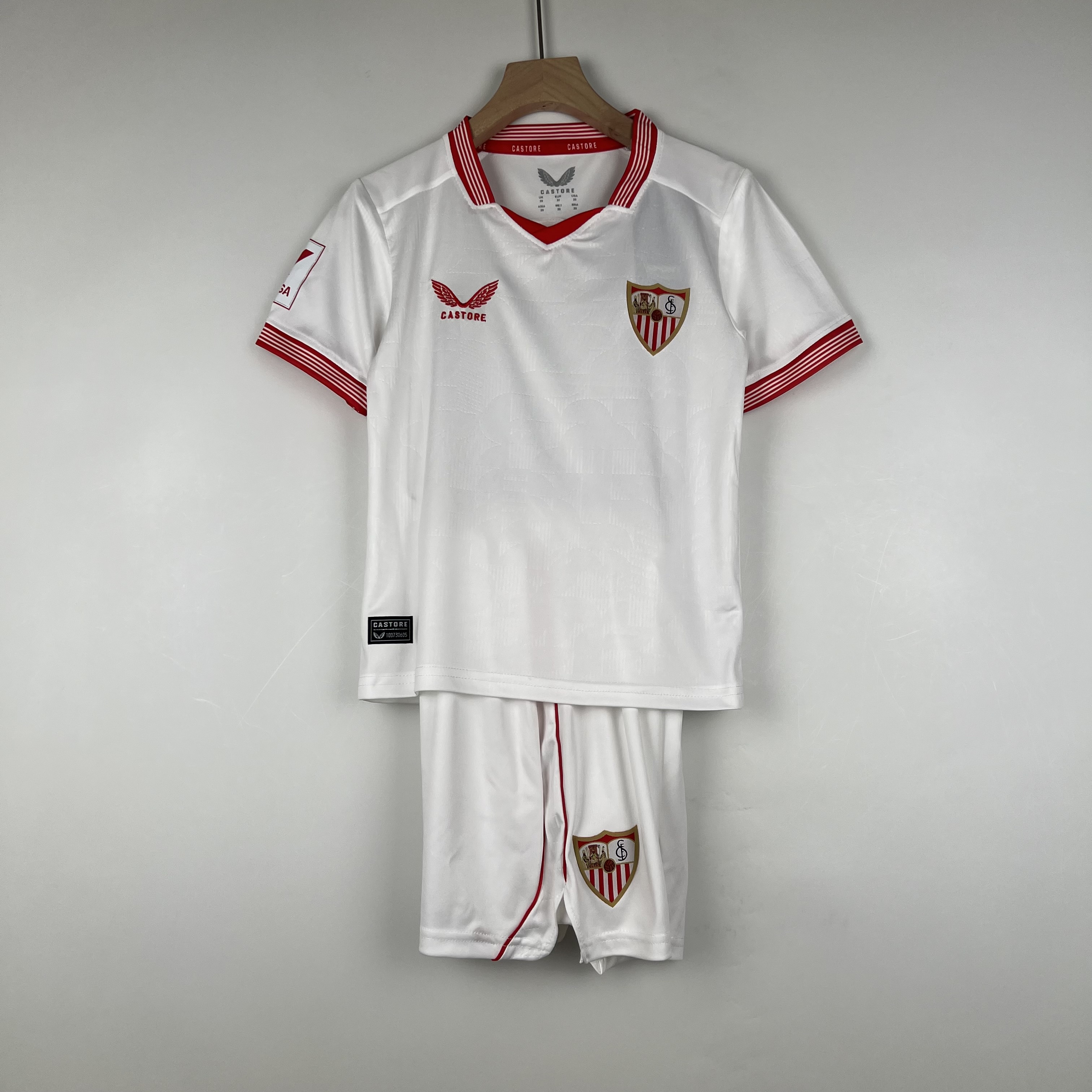 Sevilla 23-24 Home Stadium Kids Kit - SOCCERDEALSHOP