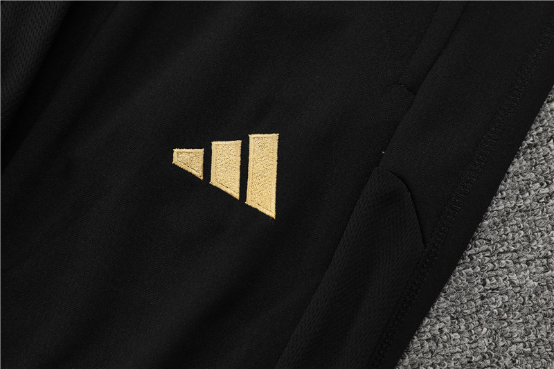 Germany 23-24 Kids Long Sleeve Training Set Black - SOCCERDEALSHOP