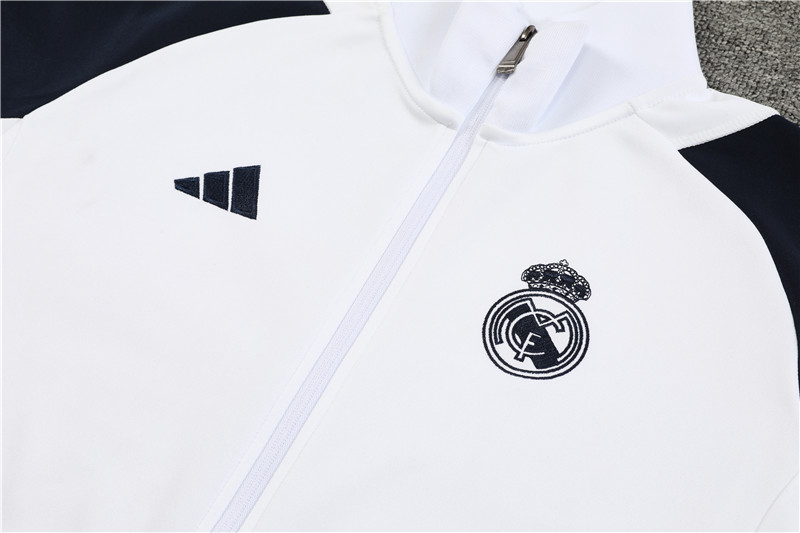 Real Madrid 23-24 Jacket Training Tracksuit - White - SOCCERDEALSHOP
