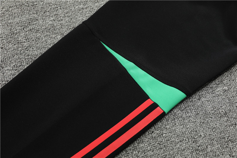 Manchester United 23-24 Jacket Training Tracksuit -White and Black - SOCCERDEALSHOP