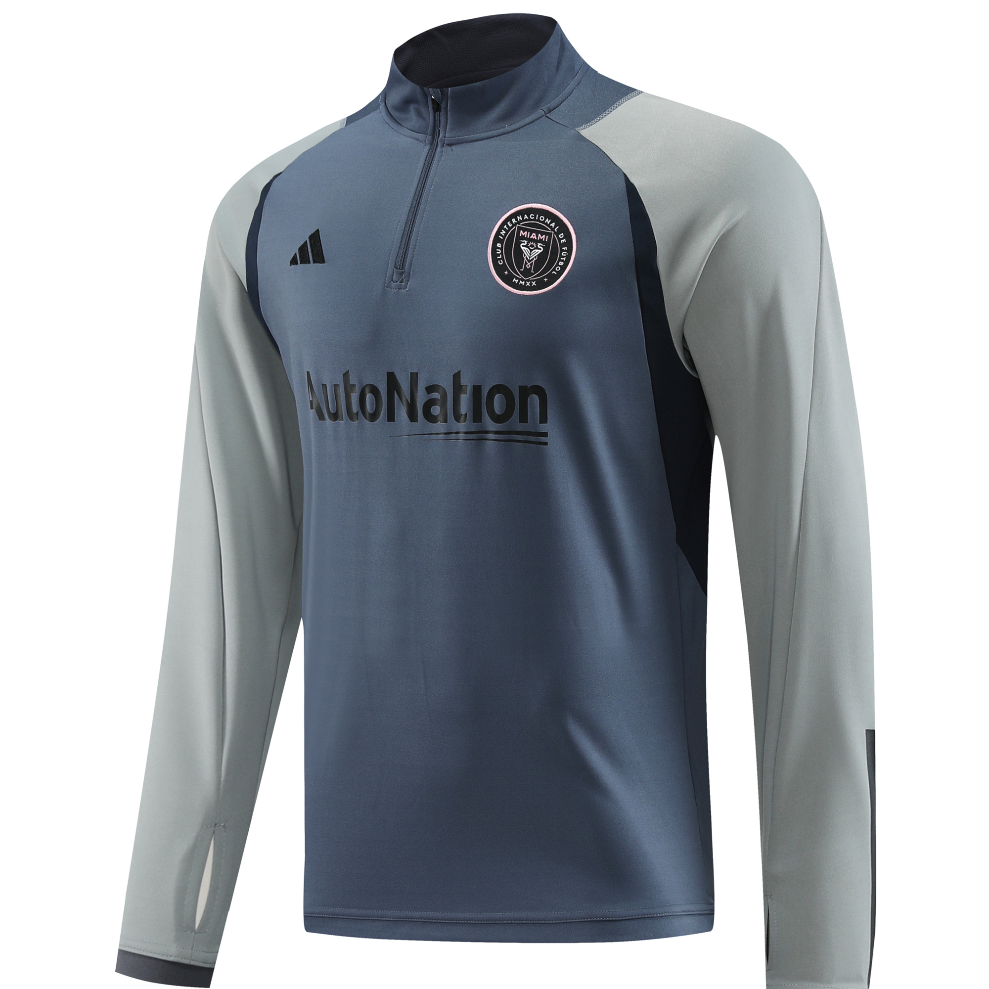 INT M.A.M 23-24 Long Sleeve Training Set Blue - SOCCERDEALSHOP