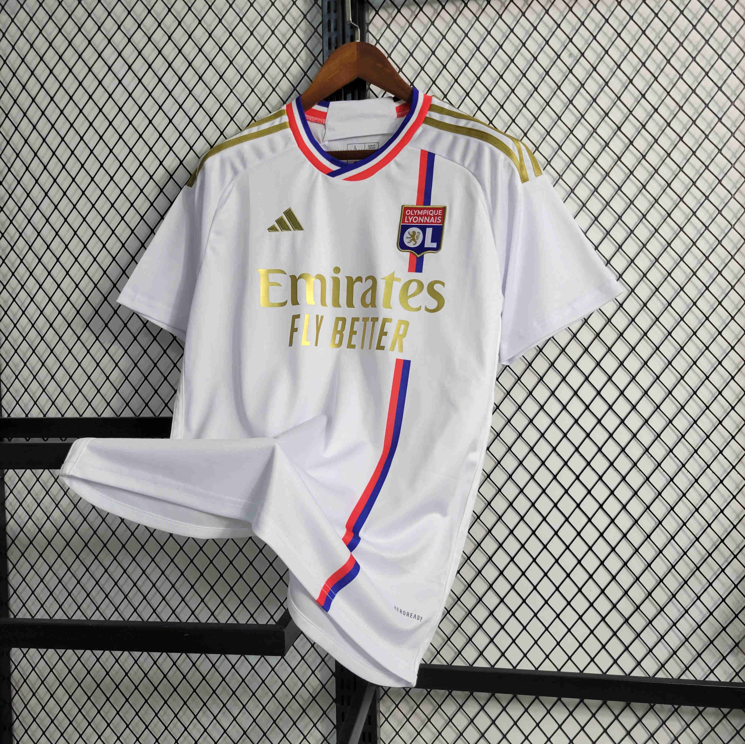 Lyon 23/24 Home Jersey - Fans Version - SOCCERDEALSHOP