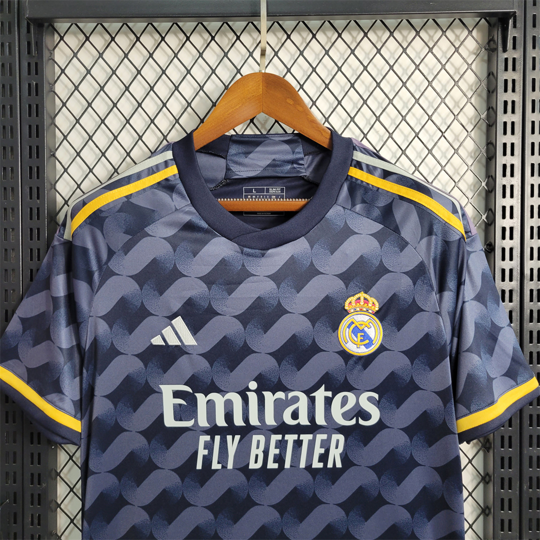 Real Madrid 23/24 Away Blue Jersey - Fans Version - SOCCERDEALSHOP