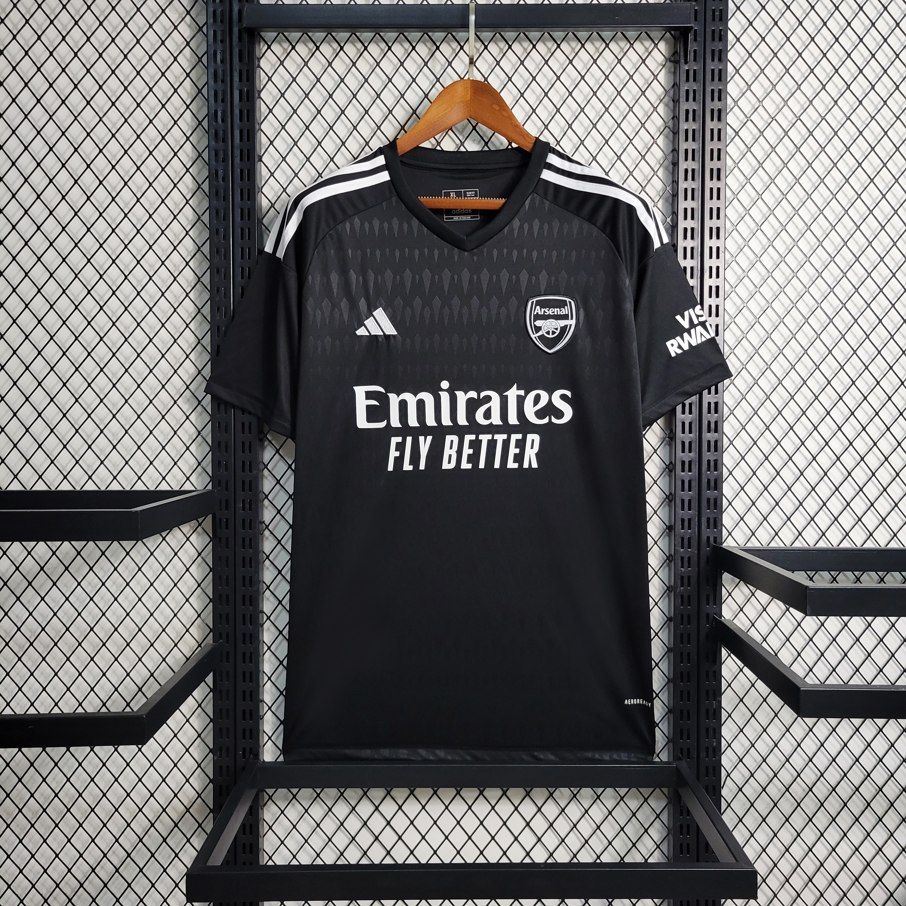 23-24 Arsenal Black Goal Keeper Fans Jersey - SOCCERDEALSHOP