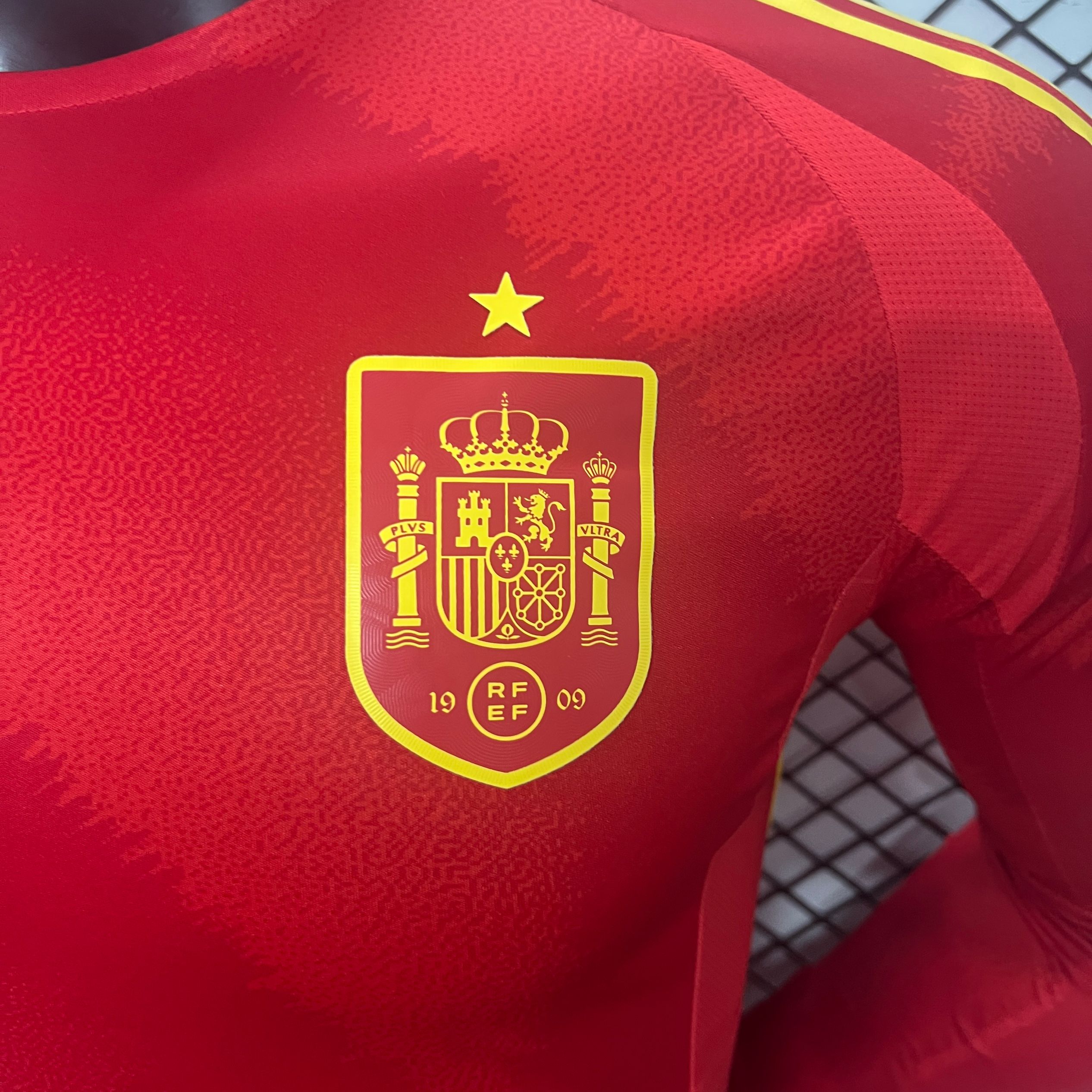 Spain 2024 Home Stadium Long Sleeve Jersey - Player Version - SOCCERDEALSHOP
