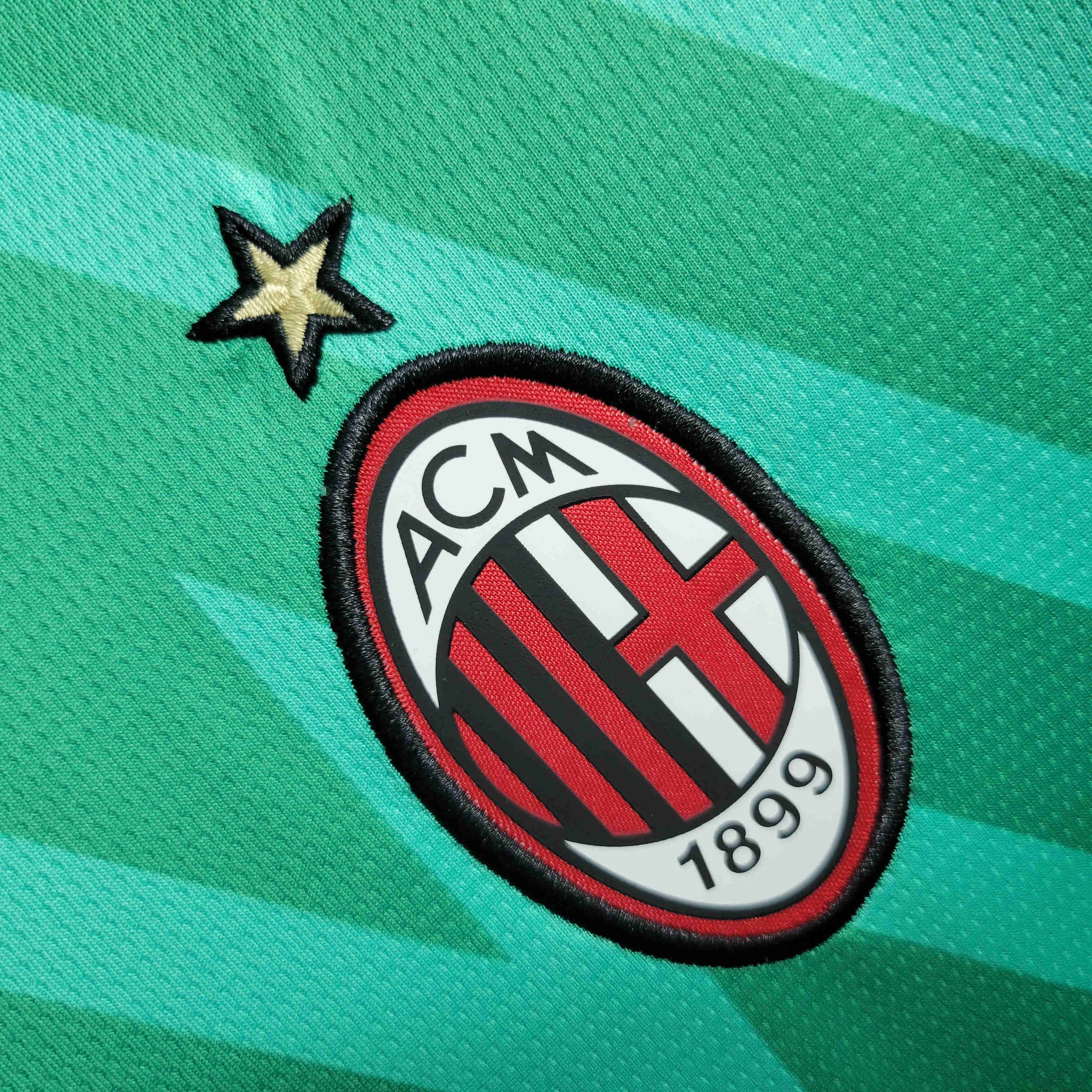 AC Milan 23-24 Green Goalkeeper Jersey - Fans Version - SOCCERDEALSHOP