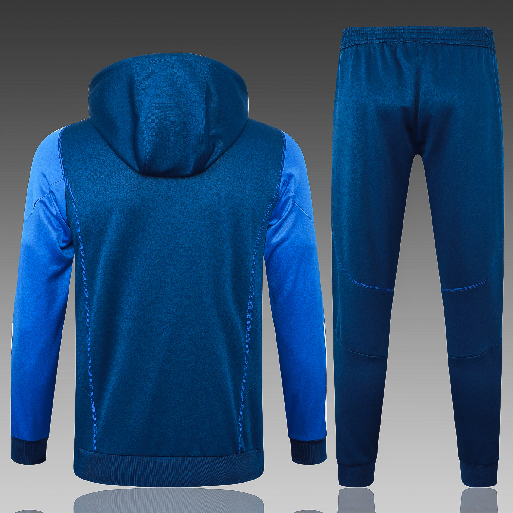 Manchester United 23-24 Men's Training Hoodie + Pants - Blue - SOCCERDEALSHOP